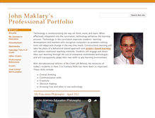 Tablet Screenshot of john.maklary.com